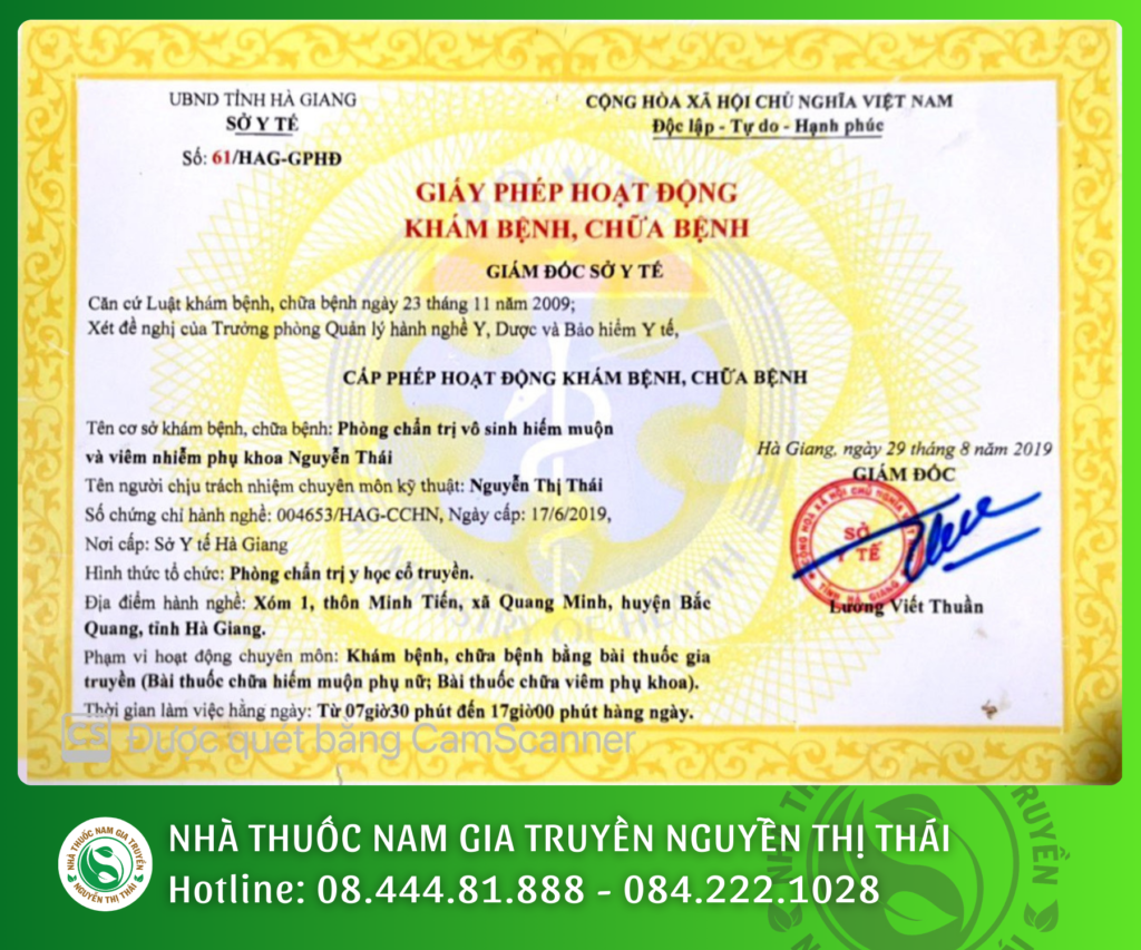 giay phep kham chua benh Nguyen Thi Thai